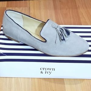 CROWN & IVY Aria Suede Loafers
